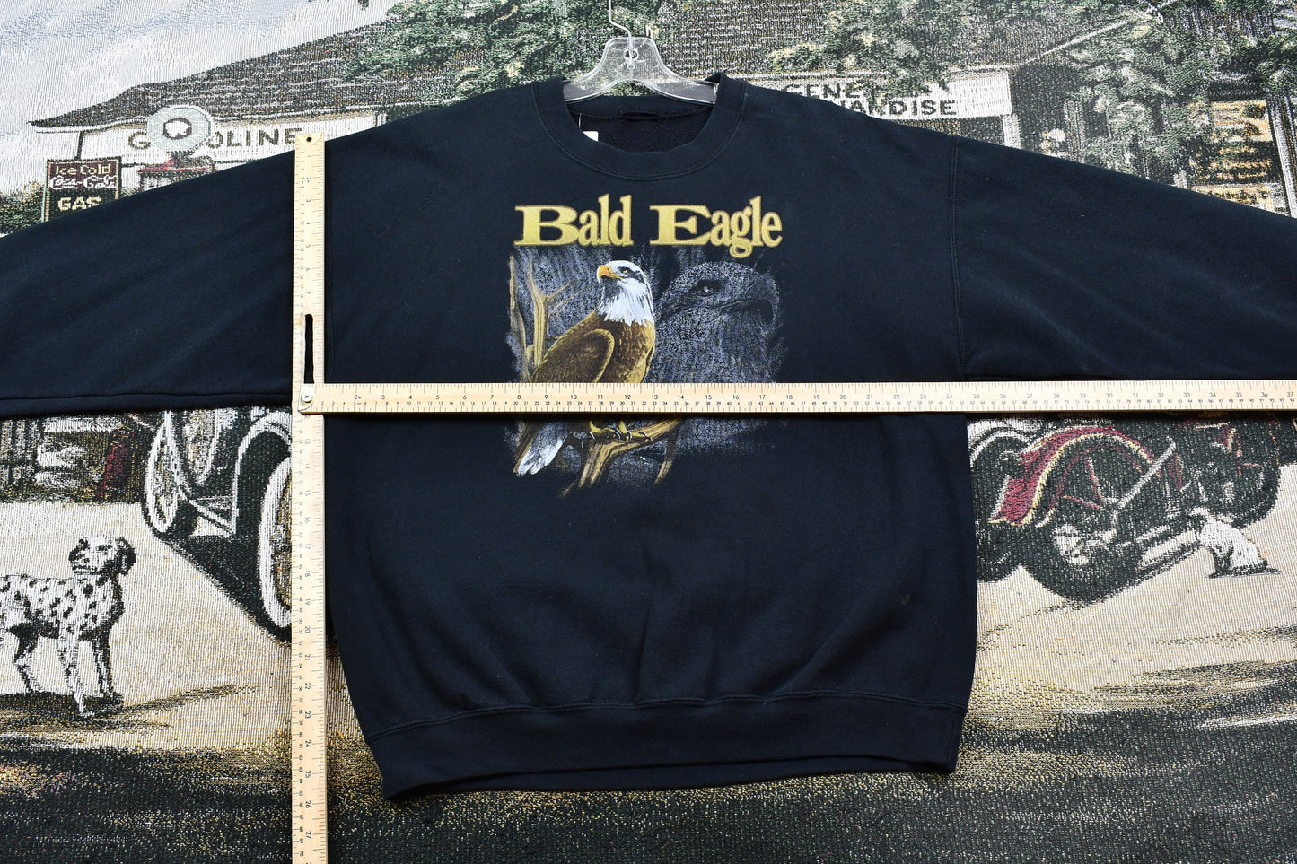 Vintage 1990s Bald Eagle Graphic Crewneck / Nature Sweatshirt / 90s Bald Eagle Print / Wilderness & Outdoors / Pullover Sweatshirt