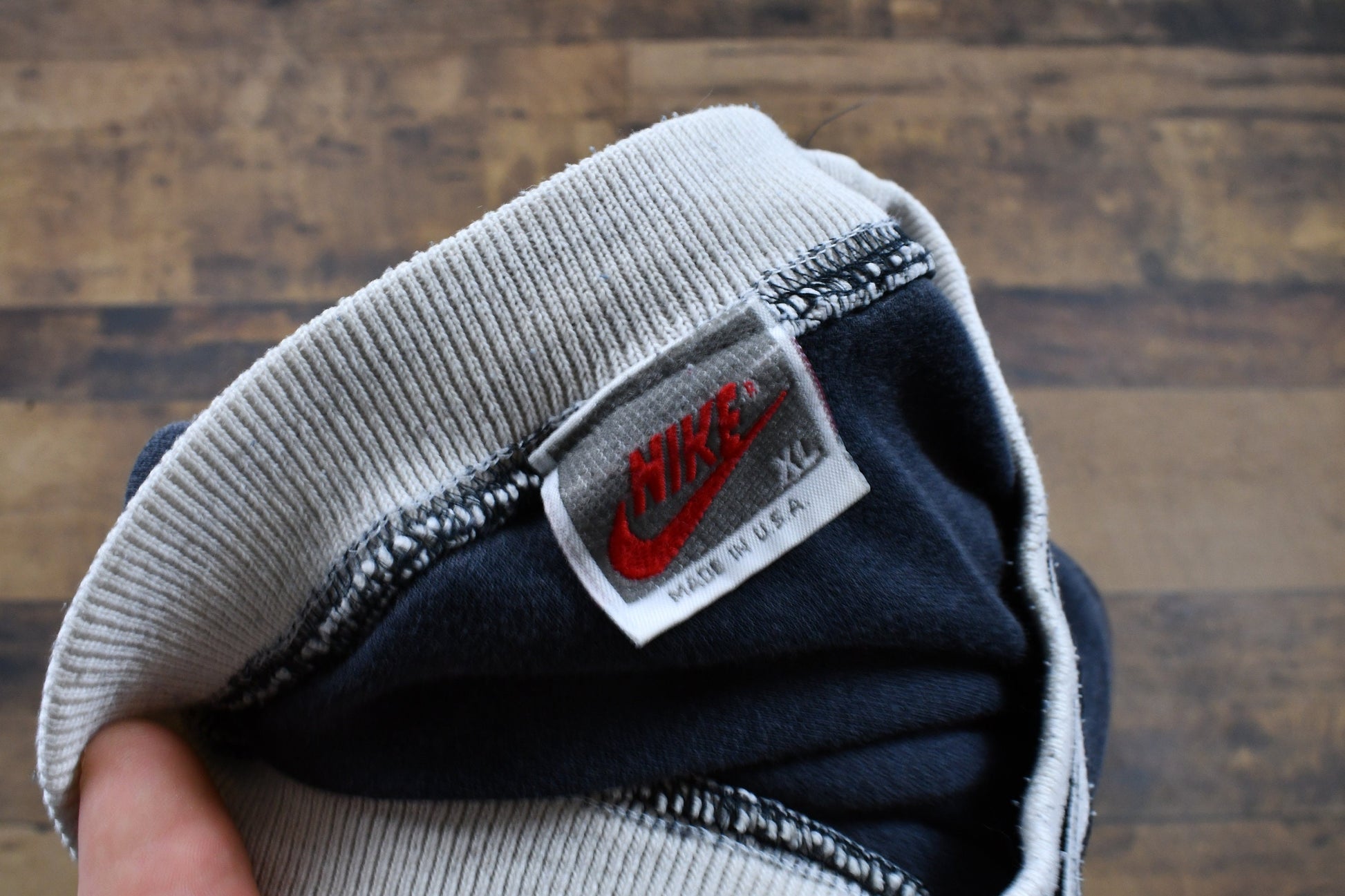 Vintage 1990s Nike Grey Tag Mid Swoosh Sleeveless T-Shirt