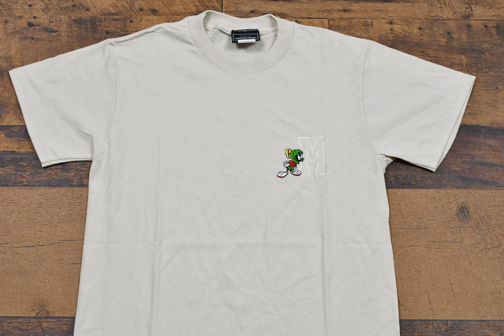 Vintage 1990s Looney Tunes Marvin The Martian T-Shirt Embroidered 90s