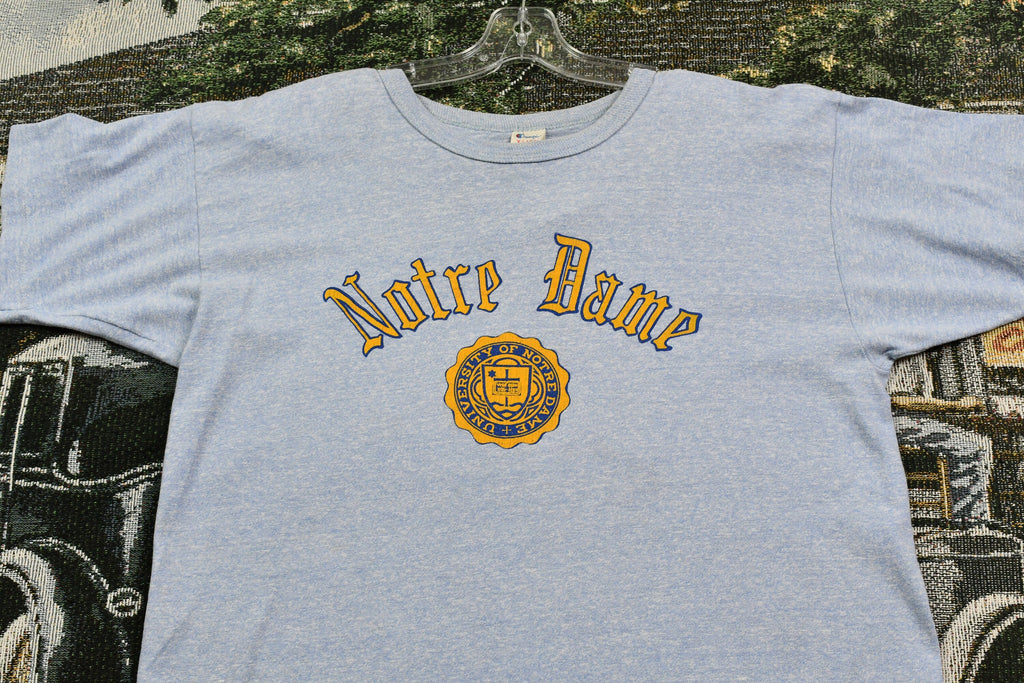 Vintage 1980s University Of Notre Dame Champion Single Stitch T-Shirt