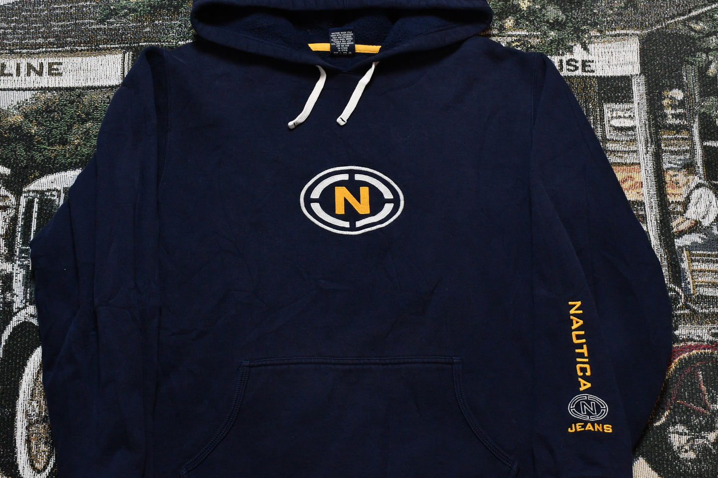 NAUTICA JEANS CO. GRAPHIC PULLOVER HOODIE