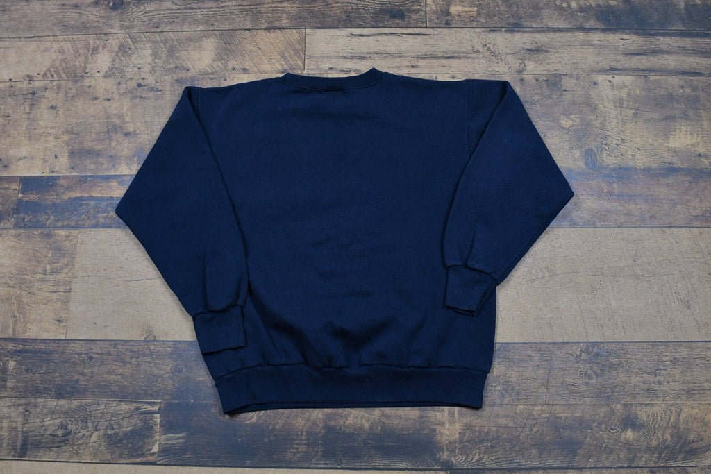 Vintage 1990s "Last One To Leave Mercer Turn Out The Lights!" Crewneck , Streetwear , Delta , Retro Style , Made In USA , Mercer Souvenir