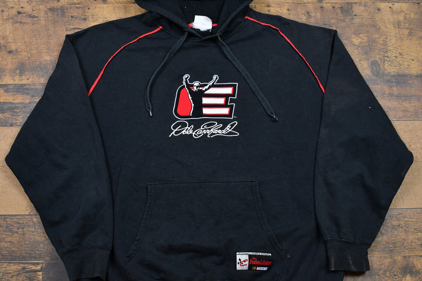 Vintage 2000 NASCAR Racing Dale Earnhardt Embroidered Hoodie / Sweater / Brand Logo Athletic Pull Over / Chase Authentics