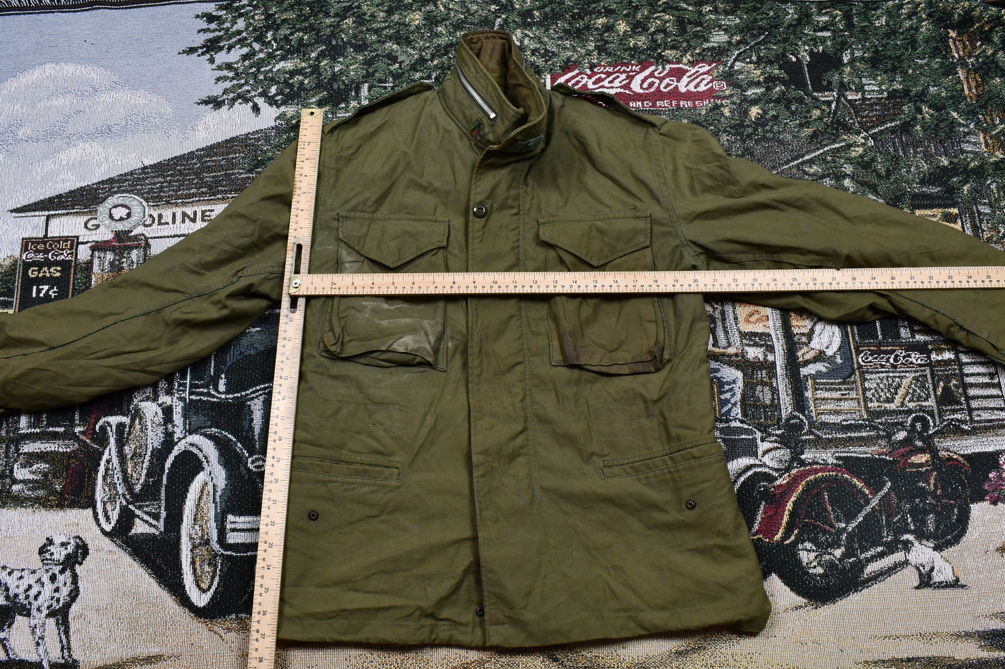 Vintage 1950s Military Army Green Jacket / 1950s Military Clothing / US Army Green / Streetwear Fashion / Army Jacket Shirt / True Vintage