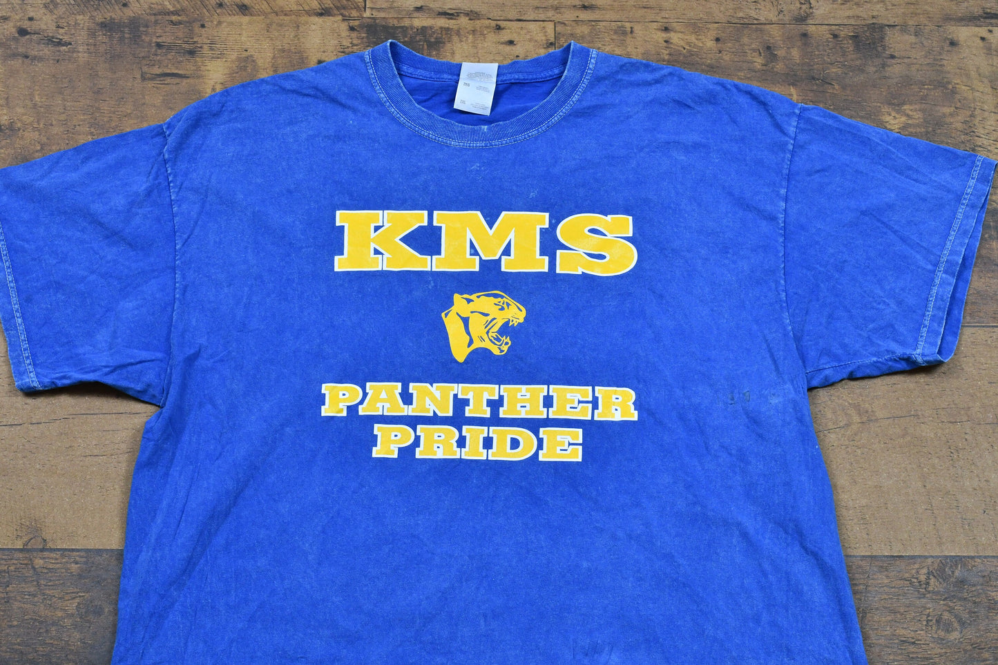 Vintage 1990s KMS Panther Pride T-Shirt / High School Varsity / 80s / 90s / Streetwear / Retro Style / American College Sports