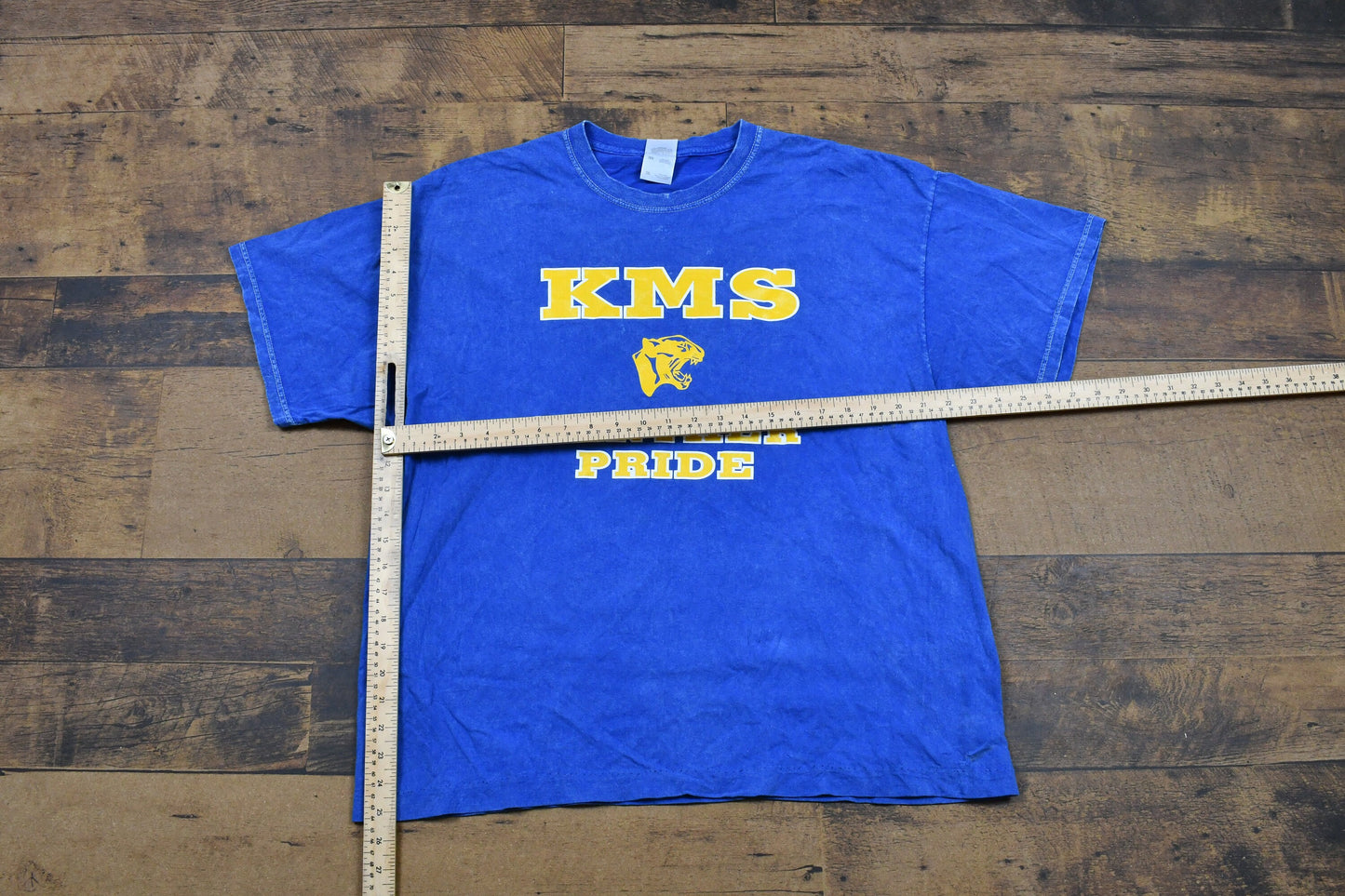 Vintage 1990s KMS Panther Pride T-Shirt / High School Varsity / 80s / 90s / Streetwear / Retro Style / American College Sports