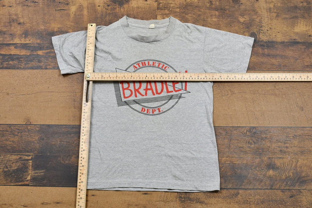 Vintage 1980s Bradley Athletic Department Single Stitch Screen Stars T-Shirt