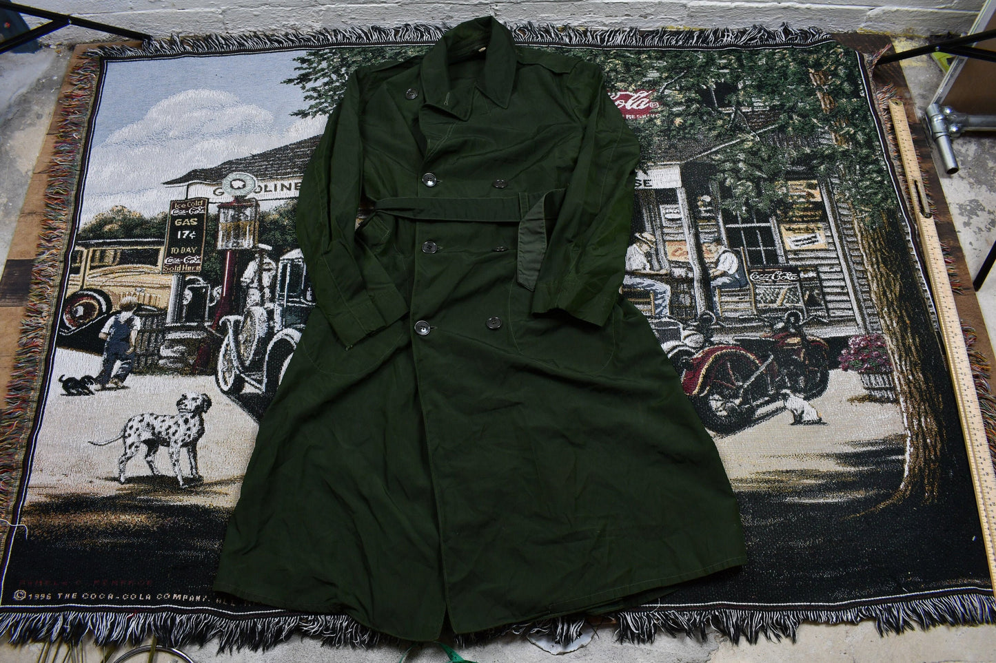 Vintage 1950s US Army Raincoat Size 36R / Military Apparel / Overcoat / True Vintage / Army Jacket / Historical / Formal Wear