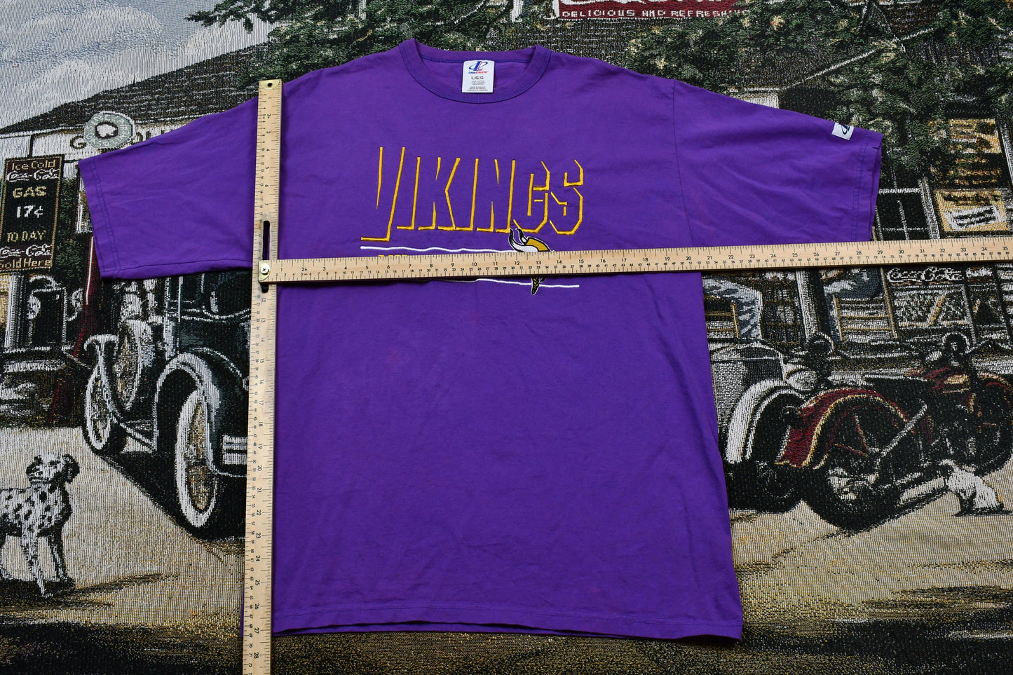 Vintage 1990s Minnesota Vikings NFL Logo Athletic T-Shirt