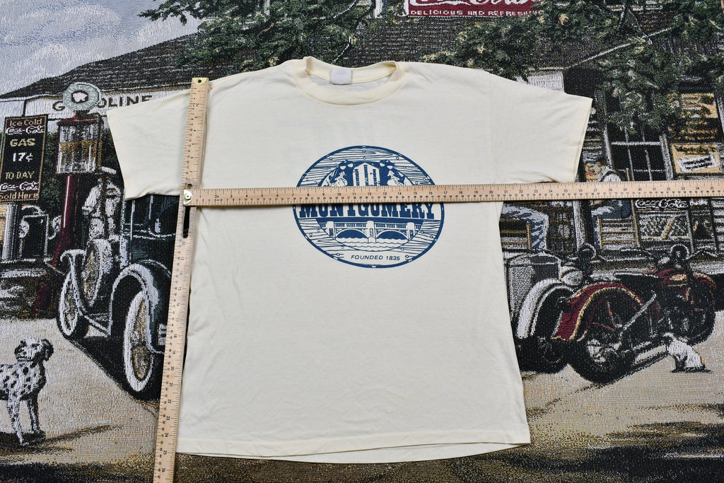 Vintage 1980s Montgomery West Suburban Banking Single Stitch T-Shirt