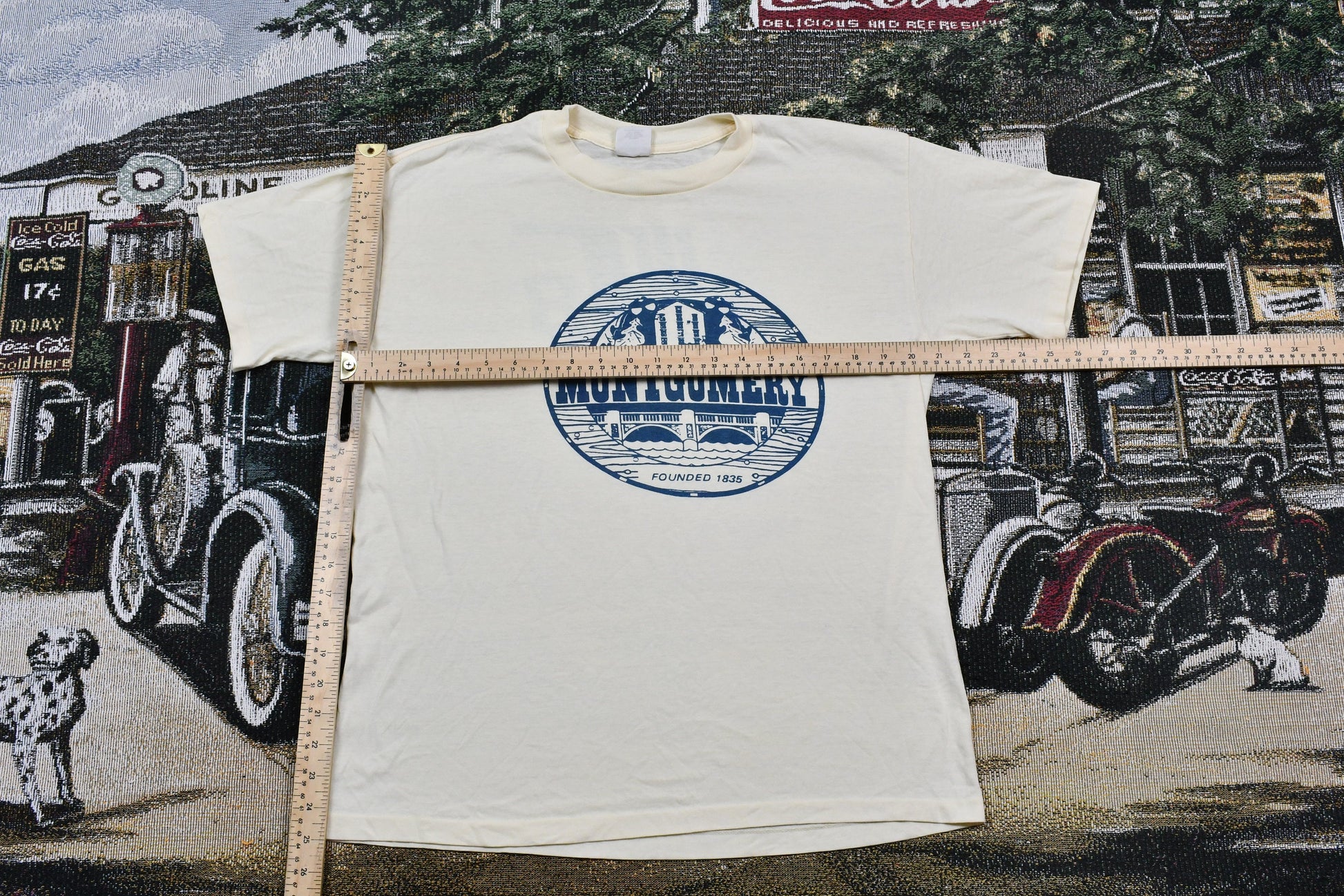 Vintage 1980s Montgomery West Suburban Banking Single Stitch T-Shirt