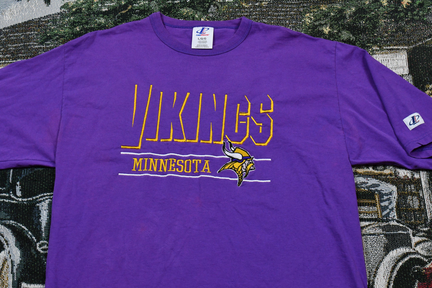 Vintage 1990s Minnesota Vikings NFL Logo Athletic T-Shirt