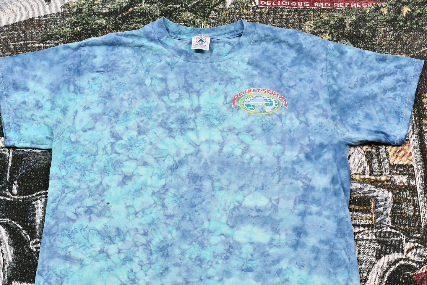 Vintage 1990s Planet Scuba Tie Dye T-Shirt