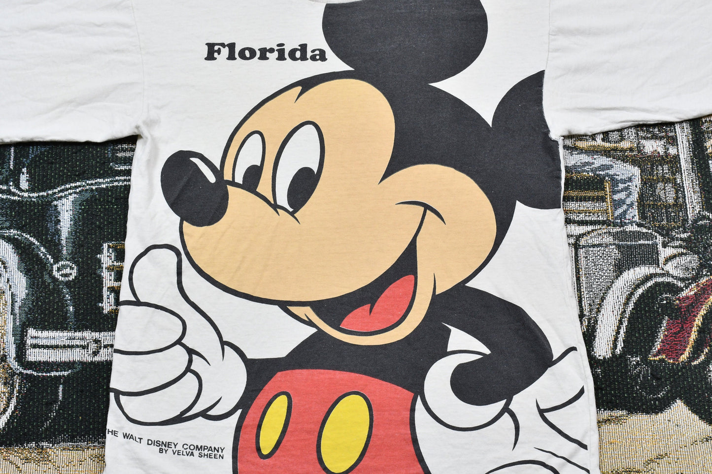 Vintage 1990s Disney's Mickey Mouse Single Stitch Distressed T-Shirt