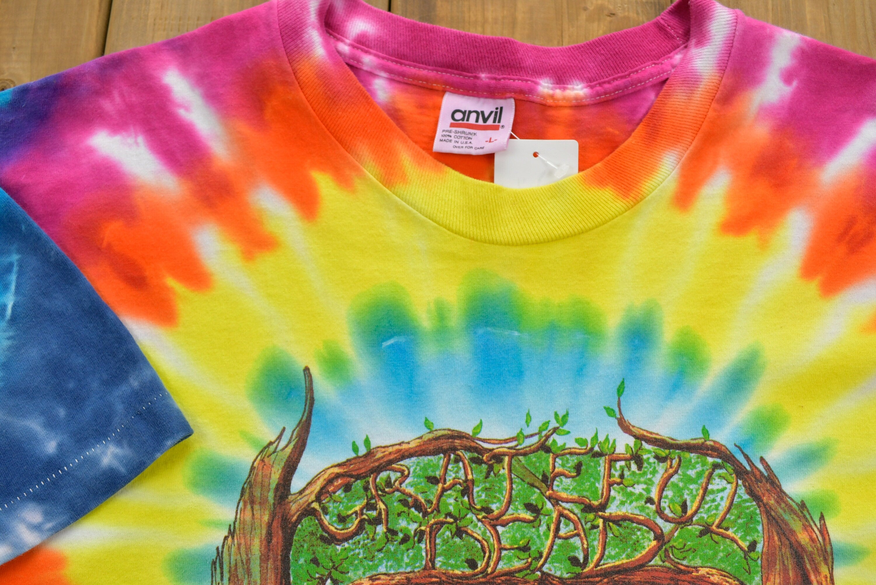 Vintage 1990 Grateful Dead Dancing Bears 25th Anniversary Tour T-Shirt Vintage Band Tee Deadhead