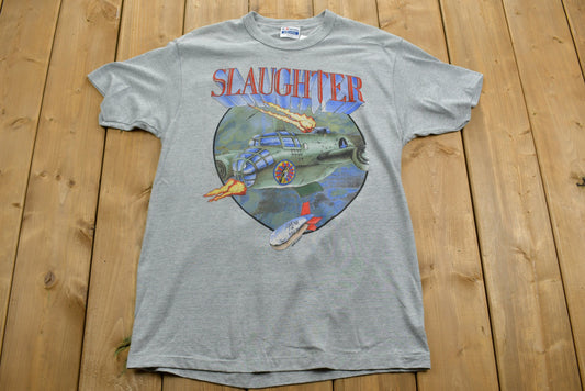 Vintage 1990 Slaughter Stick It To Ya Tour T-shirt / Band Tee / Single Stitch / Made in USA / 90s T-shirt / Brockum / Premium Vintage