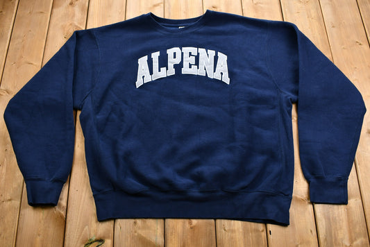 Vintage Alpena Crewneck / Michigan / Vintage Sweatshirt / American Sportswear / Pullover Sweatshirt