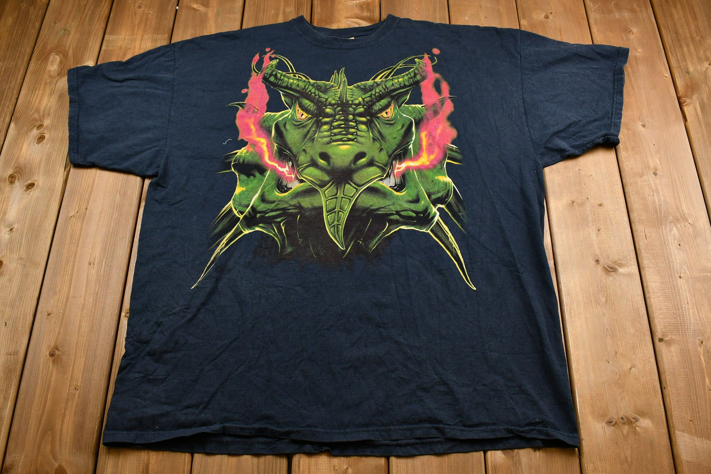 Vintage 1990s Fire Breathing Dragon T-Shirt / 90s / Streetwear / Printed in USA