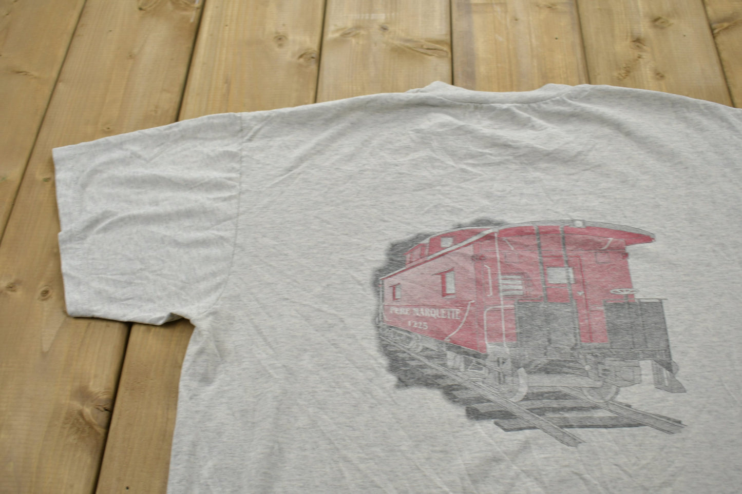 Vintage Pere Marquette T-Shirt / Graphic /  80s / 90s / Train T-Shirt / Steam Engine / Streetwear / Retro Style