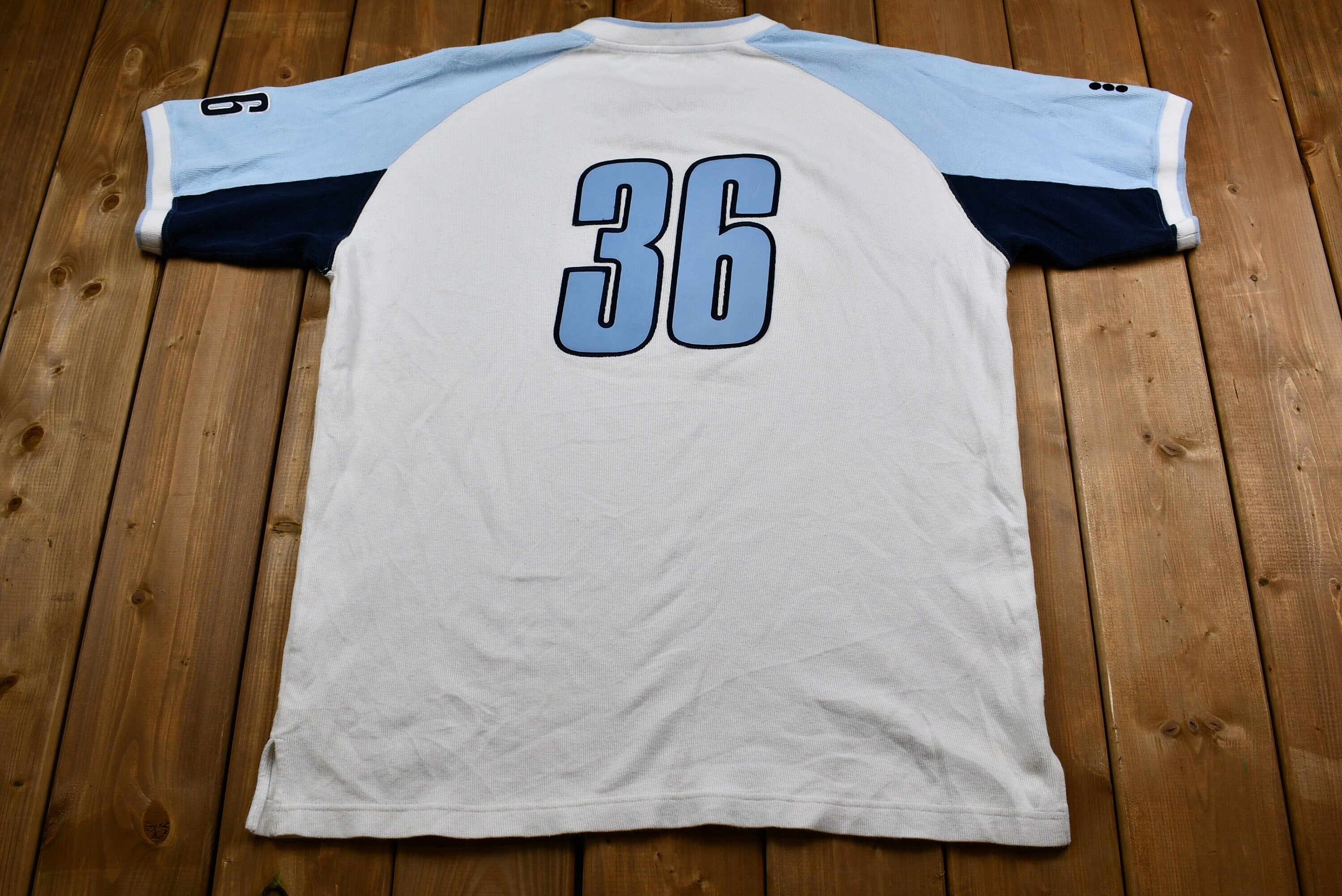 Vintage Y2K Drunk Munkey Jersey-Style T-Shirt