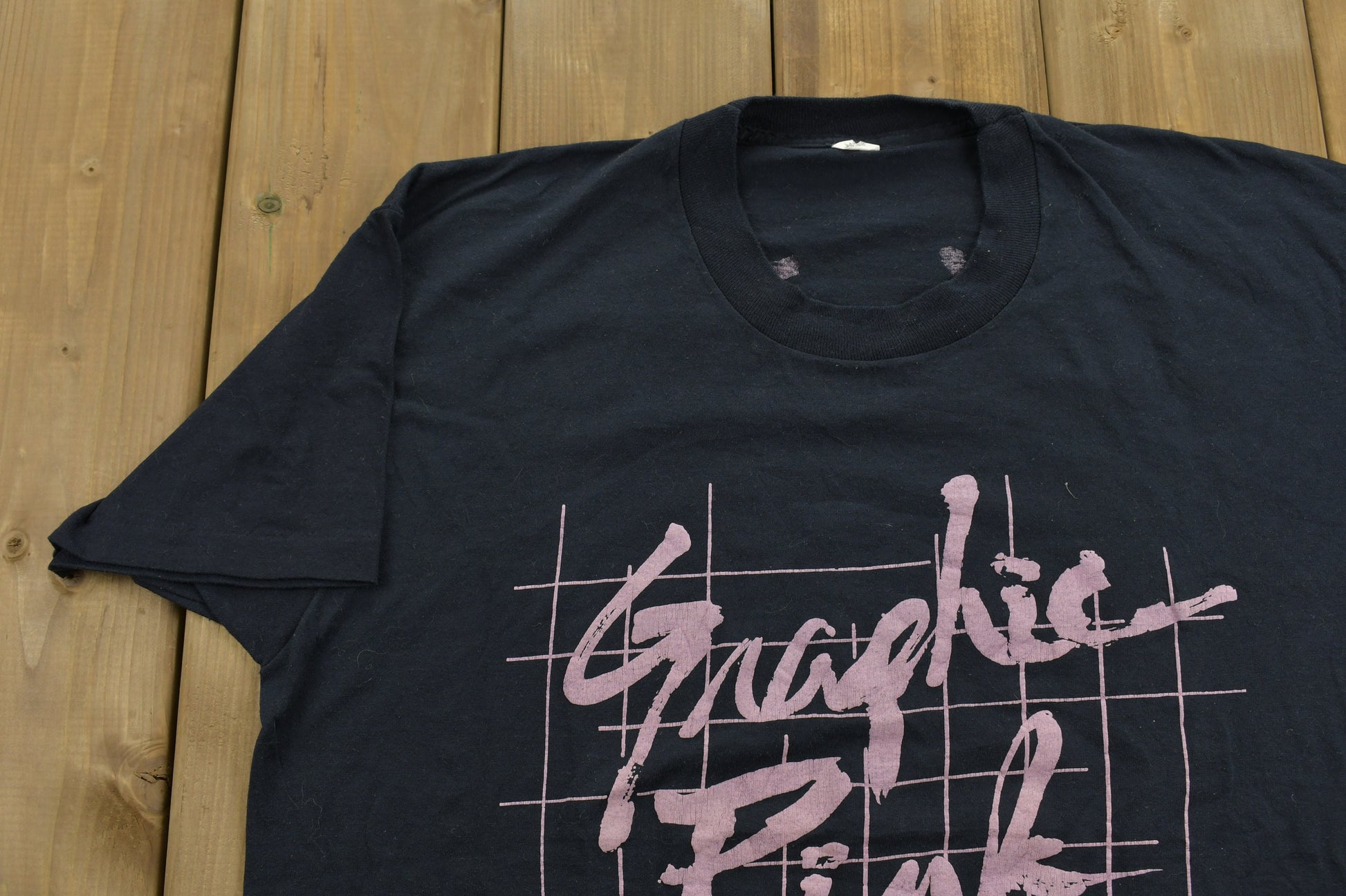 Vintage 1980s Graphic Pink Tour T-Shirt