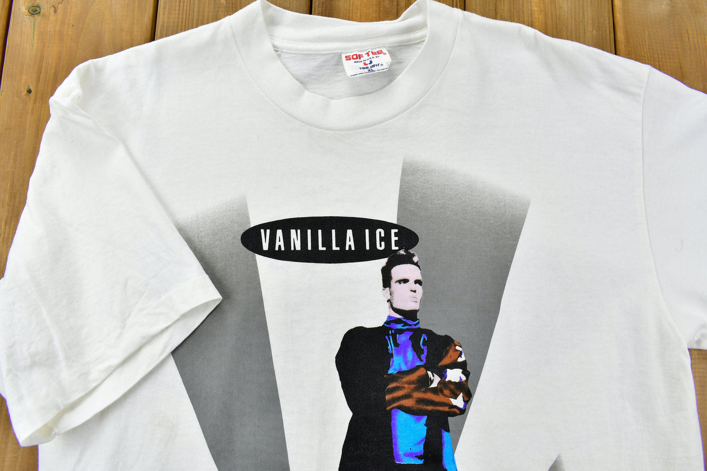 Vintage Deadstock 1990 Vanilla Ice Tour T-shirt / Band Tee / Single Stitch / Made in USA / 90s T-shirt / Brockum / Premium Vintage