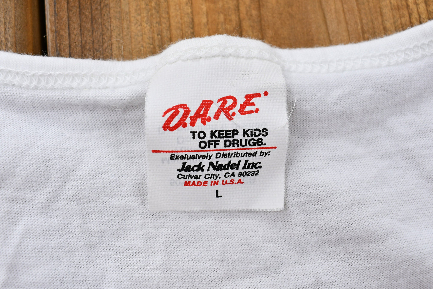 Vintage 1980s D.A.R.E. To Keep Kids Off Drugs Tank Top / 80s Fashion / Made in USA / Streetwear / Retro Style