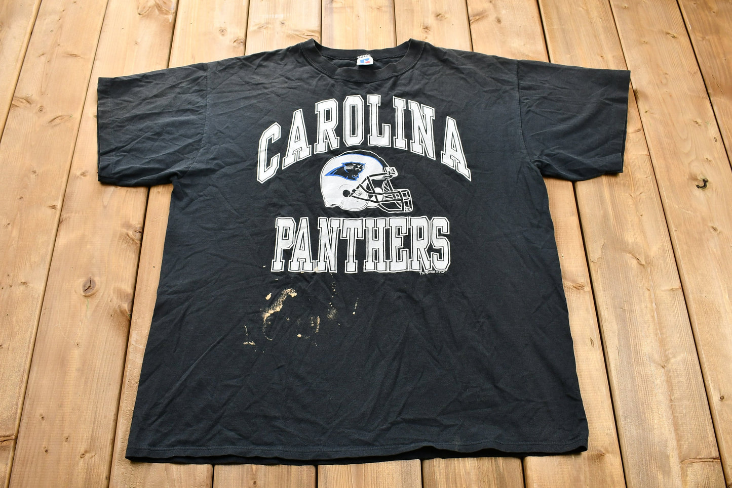 Vintage 1993 Naturally Distressed North Carolina Panthers T-Shirt / Single Stitch / NFL / 90s Streetwear / Athleisure / Sportswear