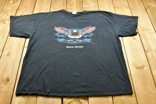 Vintage Minocqua Wisconsin Bald Eagle T-Shirt / Nature / Americana / Vintage Graphic Tee / American Streetwear