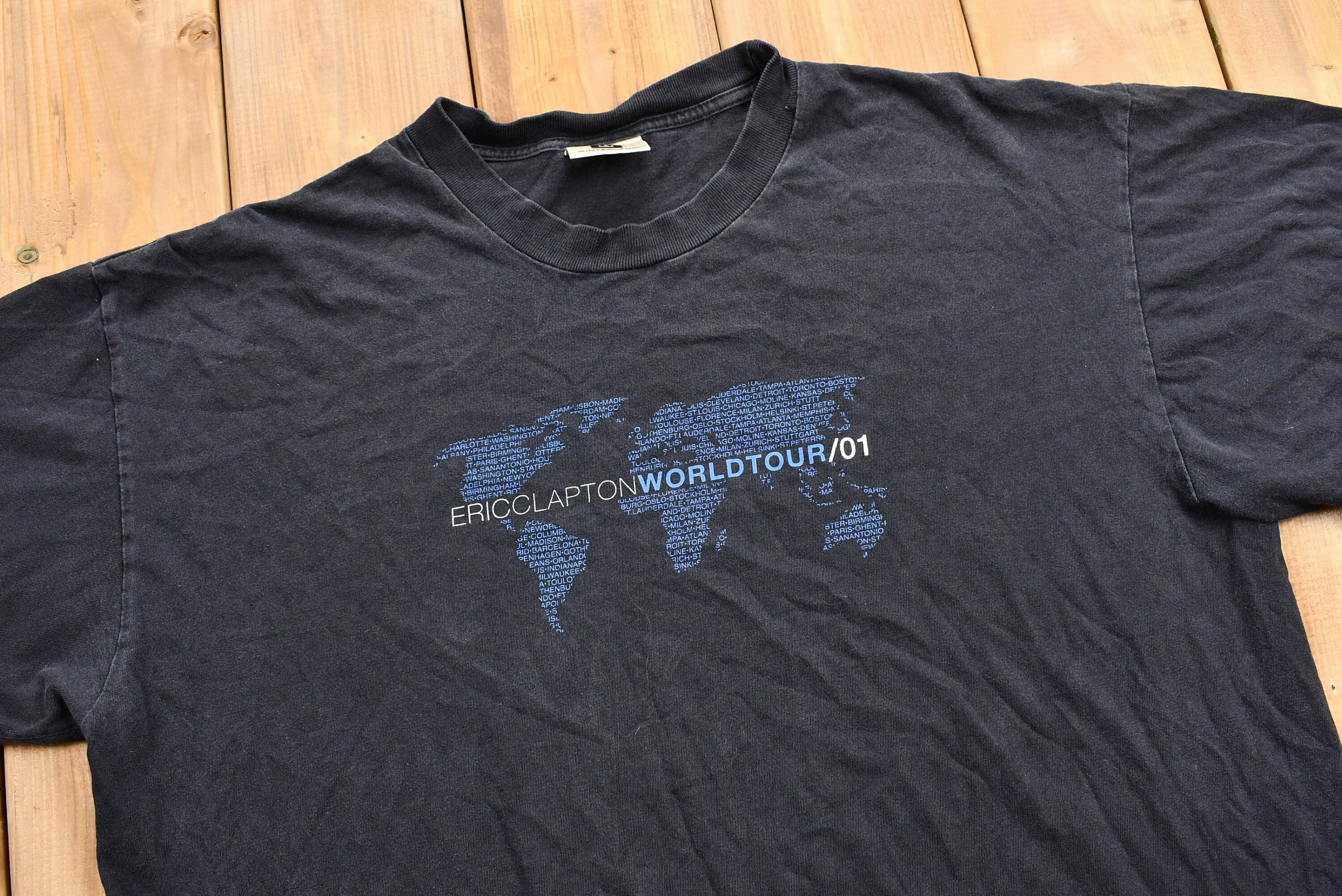 Vintage 2001 Eric Clapton World Tour T-Shirt