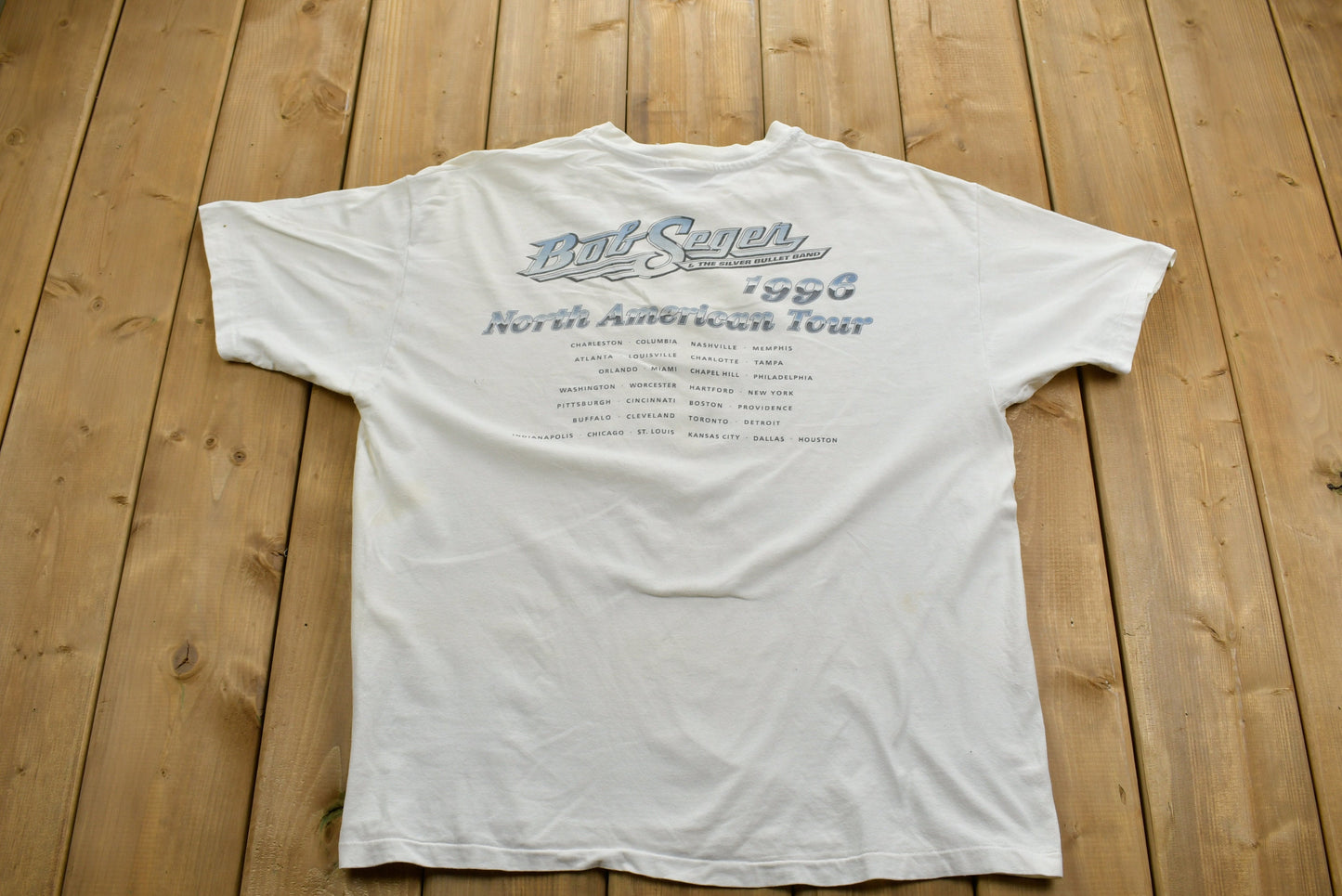 Vintage 1996 Bob Seger North American Tour T-shirt / Band Tee / Single Stitch / Made in USA / 90s T-shirt / Brockum / Premium Vintage