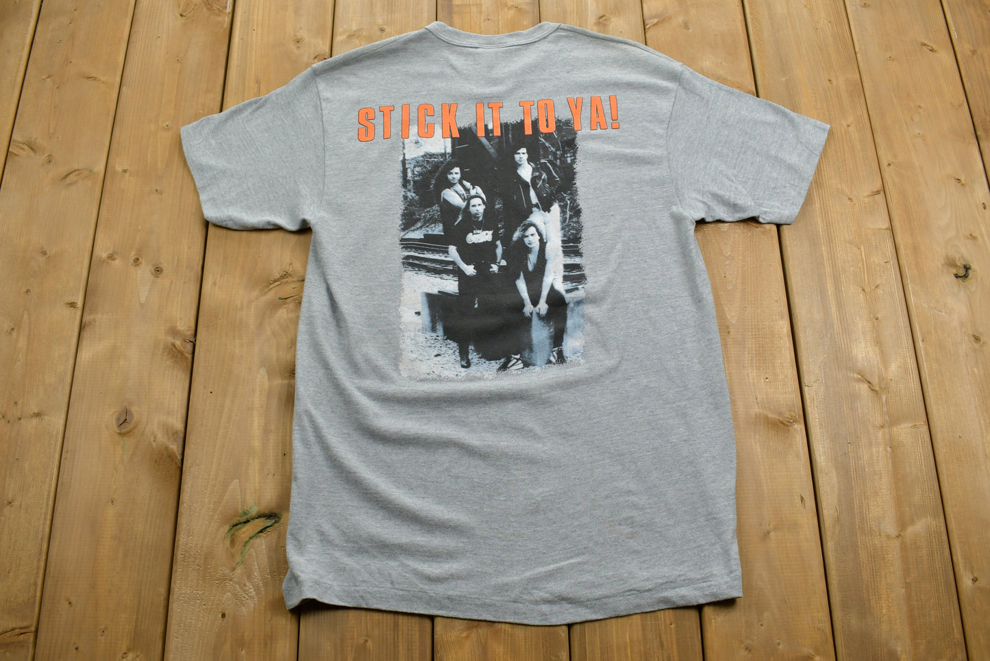 Vintage 1990 Slaughter Stick It To Ya Tour T-shirt / Band Tee / Single Stitch / Made in USA / 90s T-shirt / Brockum / Premium Vintage