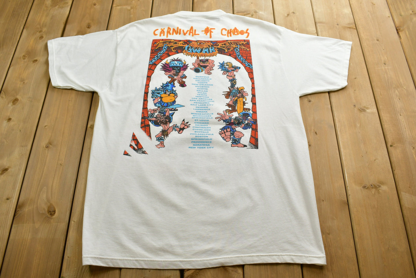 1997 Gwar Carnival of Madness Tour T-shirt / Dead Stock / Single Stitch / Made in USA / 90s T-shirt / Brockum / Premium Vintage