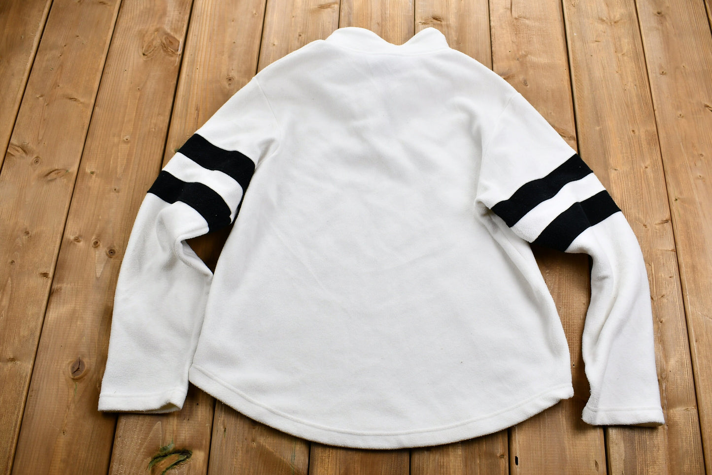 Vintage Starter Quarter-Zip Fleece Sweater / American Sportswear / Vintage Pullover / Stripes