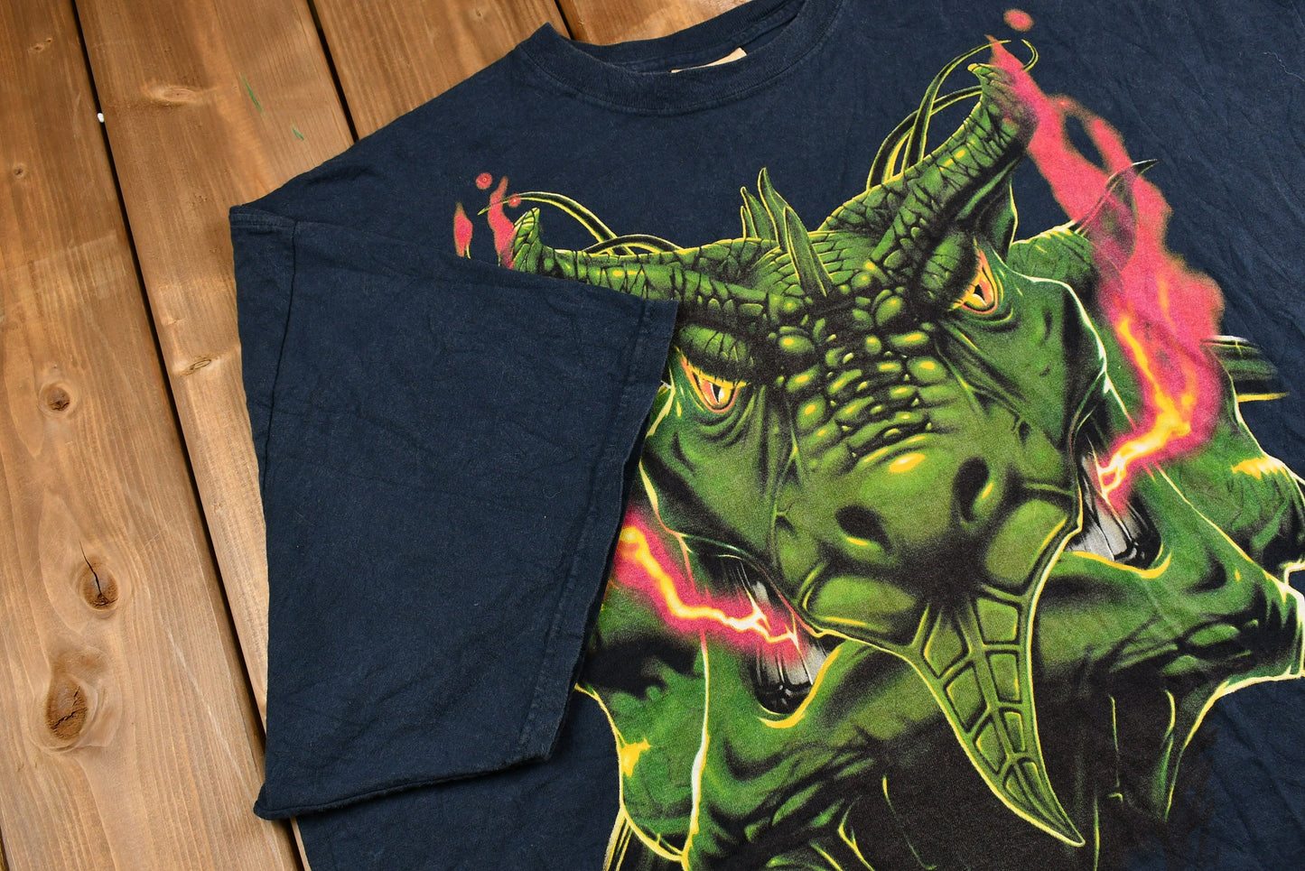 Vintage 1990s Fire Breathing Dragon T-Shirt / 90s / Streetwear / Printed in USA