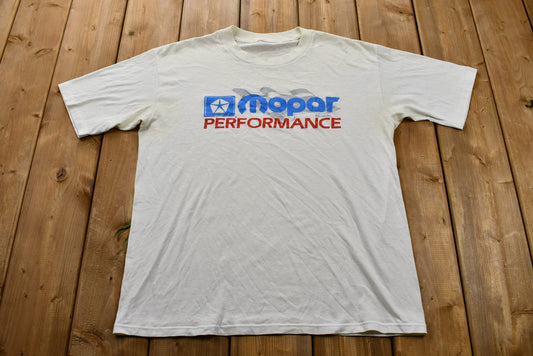 Vintage 1990s Mopar Performance T-Shirt / Single Stitch / Chrysler / 90s Streetwear / Retro Style