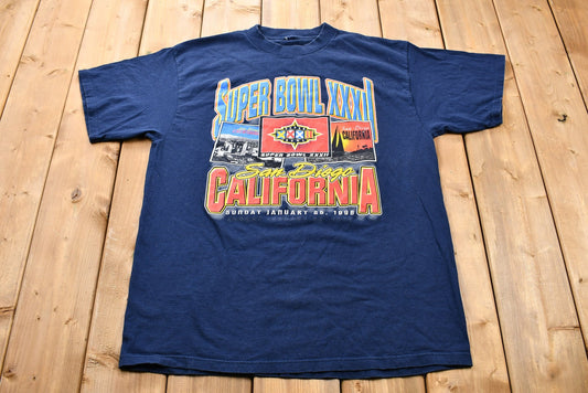 Vintage 1996 Super Bowl XXXII San Diego California T-Shirt / NFL / 90s Streetwear / Athleisure / Sportswear