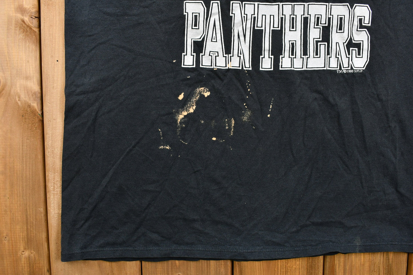 Vintage 1993 Naturally Distressed North Carolina Panthers T-Shirt / Single Stitch / NFL / 90s Streetwear / Athleisure / Sportswear