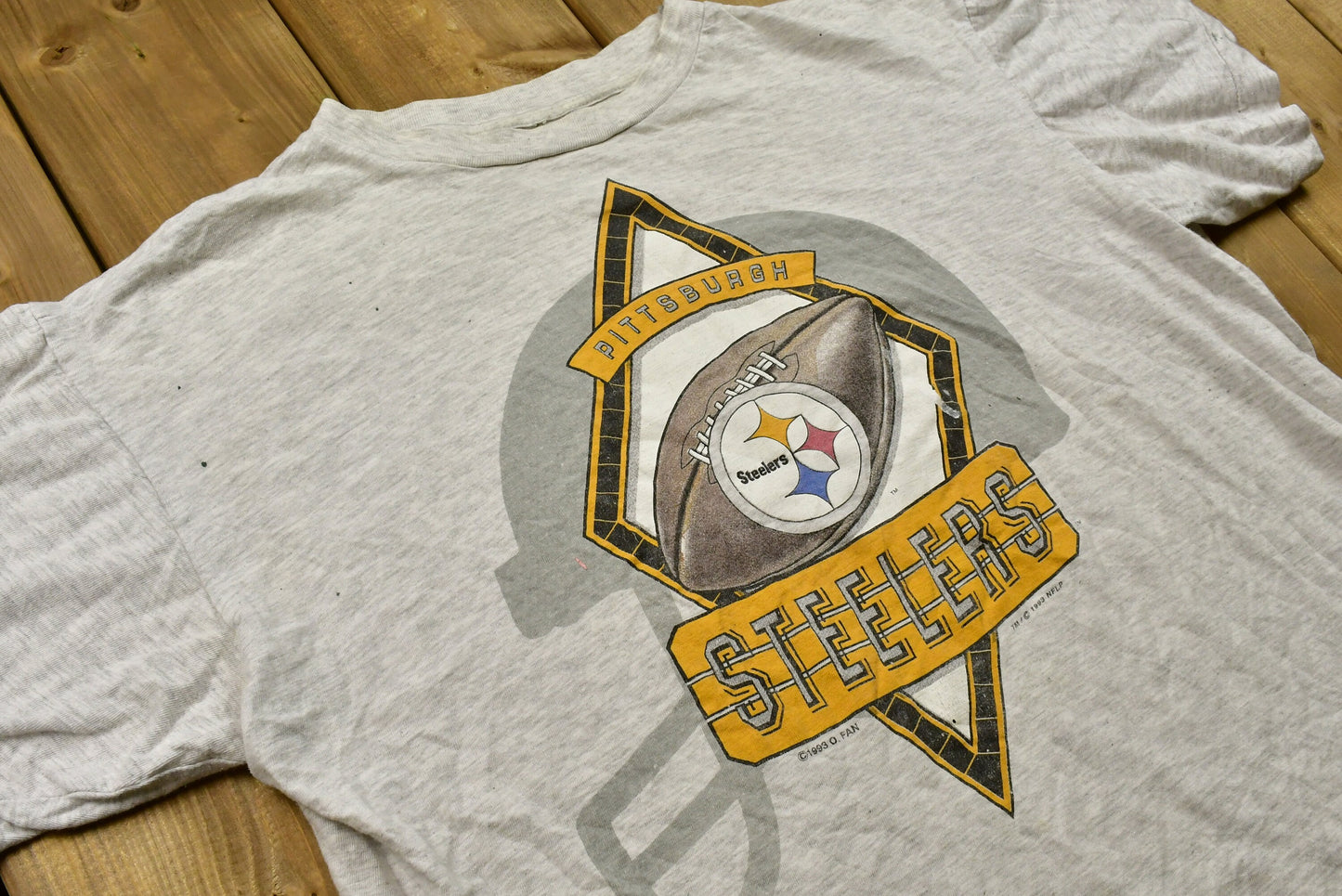 Vintage 1990s Pittsburgh Steelers T-Shirt / Single Stitch / NFL / 90s Streetwear / Athleisure / Sportswear