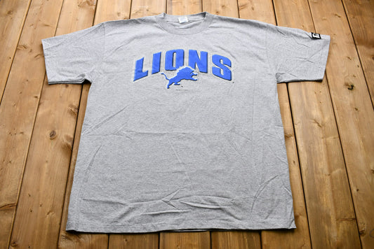 Vintage 1999 Detroit Lions T-Shirt / Single Stitch / NFL / 90s Streetwear / Football / Athleisure / Sportswear