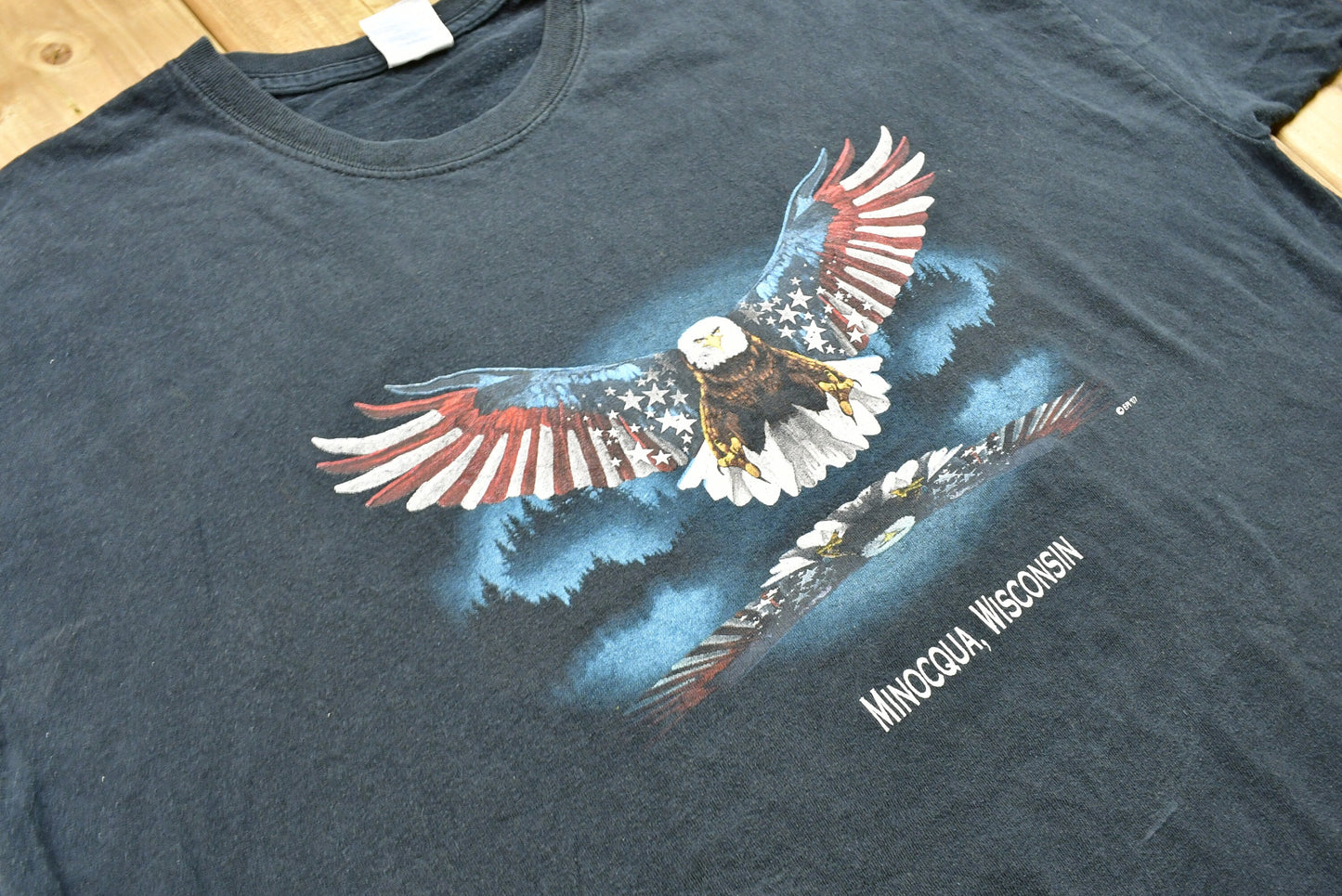 Vintage Minocqua Wisconsin Bald Eagle T-Shirt / Nature / Americana / Vintage Graphic Tee / American Streetwear