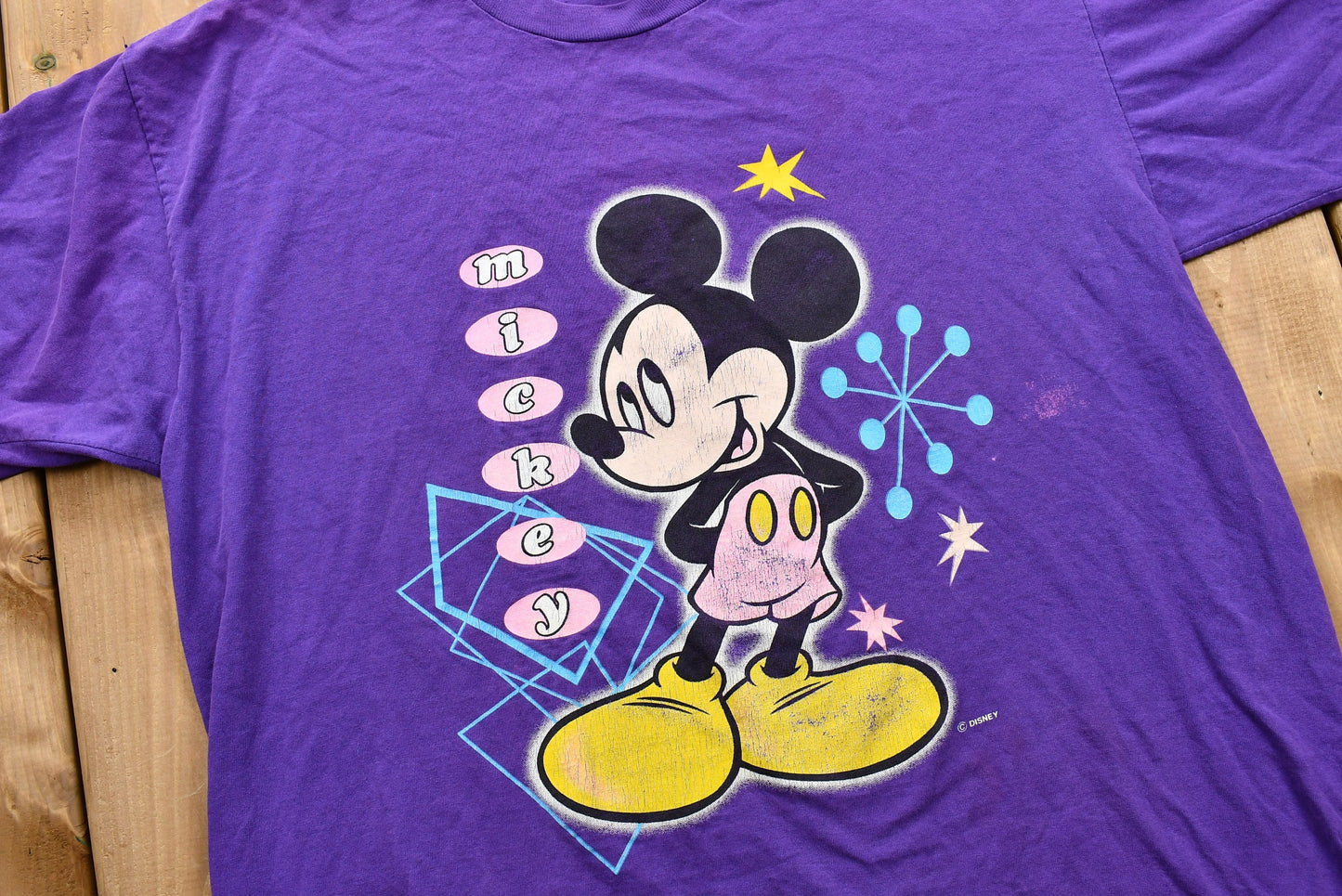 Vintage 1990s Mickey Mouse T-Shirt / 90s Graphic Tee / Disney / Cartoonist / American Streetwear / Made in USA / Vintage Graphic Tee