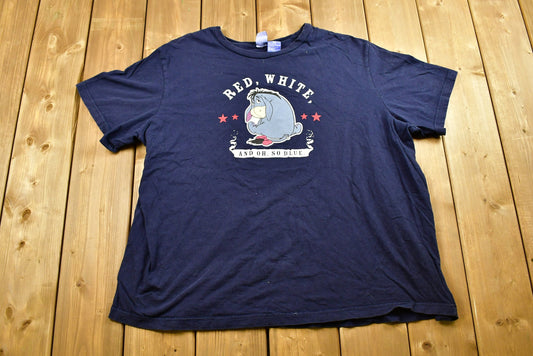 Vintage Winnie the Pooh T-Shirt / Eeyore Graphic / Disney / Double Sided / 90s / Streetwear / Retro Style