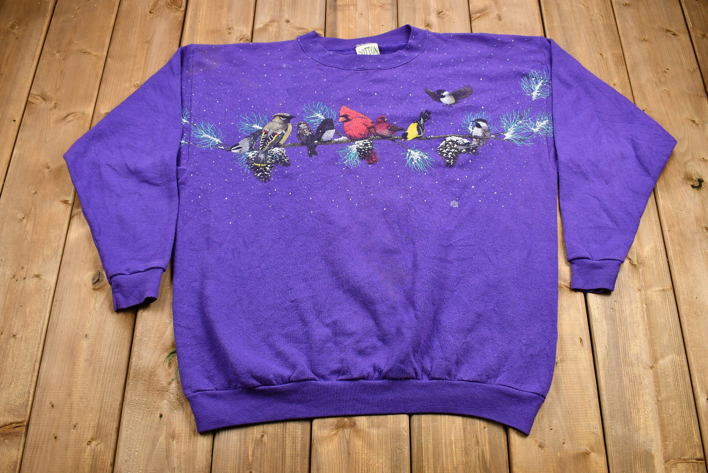 Vintage 1996 Bird Kingdom Pullover Crewneck / Nature / Cardinal / Vintage Sweatshirt / American Streetwear / Pullover Sweatshirt