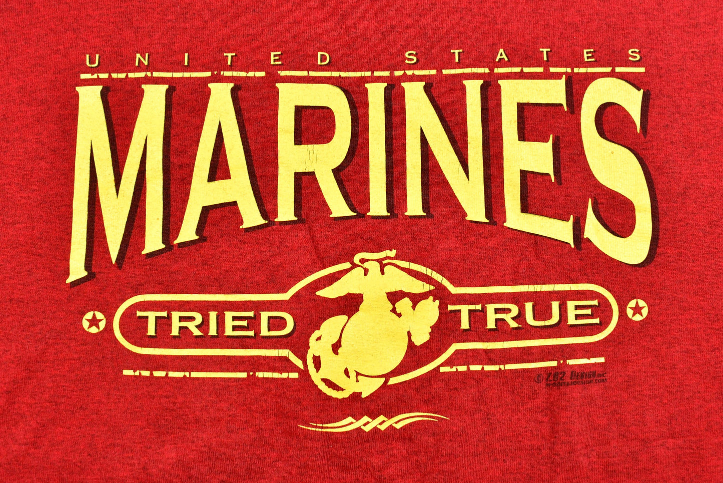 Vintage US Marines T-Shirt / Military Graphic / 90s / Made in USA / Streetwear / Retro Style