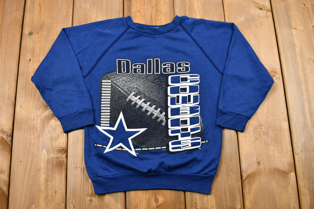 Vintage 1990s Dallas Cowboys Youth Raglan Sweatshirt