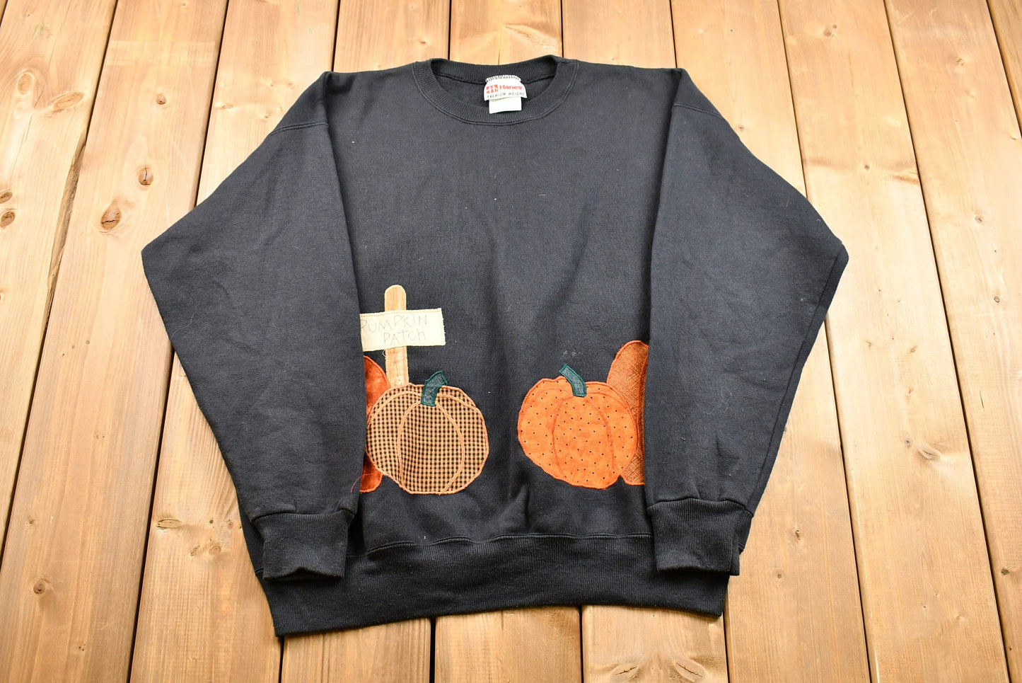 90s Halloween Crewneck / Double Sided Graphic / Cute Witch and Pumpkins / Holiday / Festive / American Streetwear