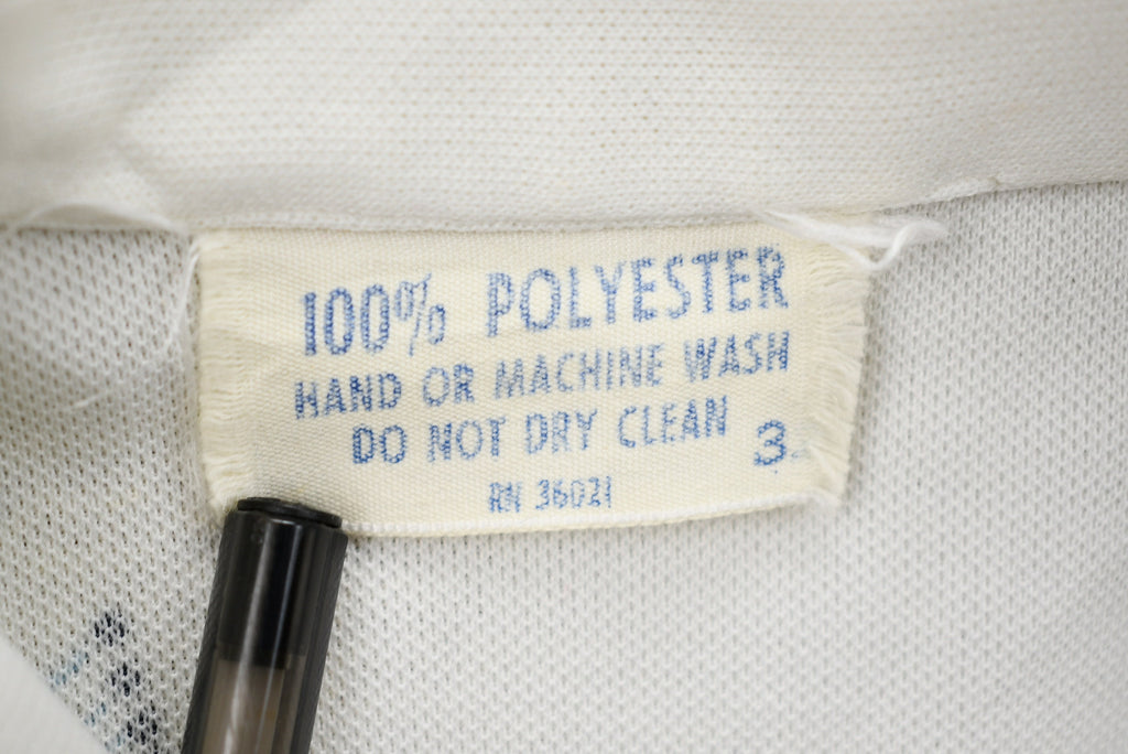 Vintage 1970s Floral Print Sleeveless Button-Up Tunic Blouse