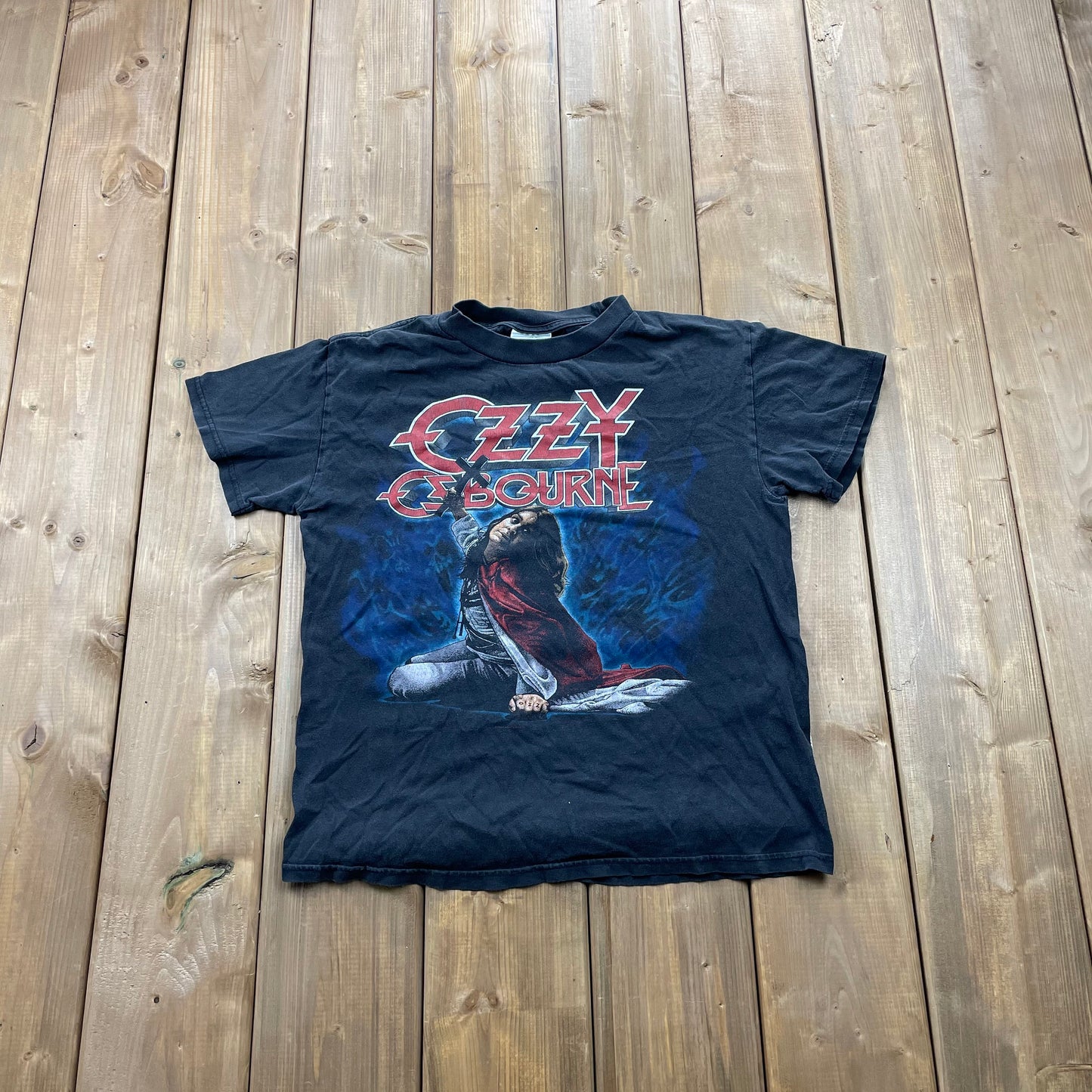 Vintage 90's Blizzard Of Ozz Ozzy Ozbourne Band Graphic T Shirt