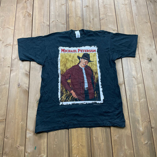 Vintage 1992 Michael Peterson Band Graphic T Shirt